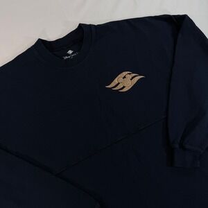 Disney Cruise Line Spirit Jersey Navy Blue Rose Gold Glitter Mickey Logo XS
